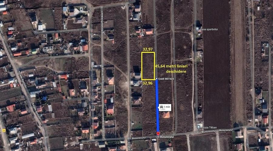 Teren de 500 mp, în Central