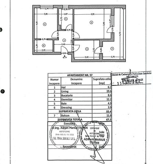 Apartament cu 2 camere decomandat în Nord