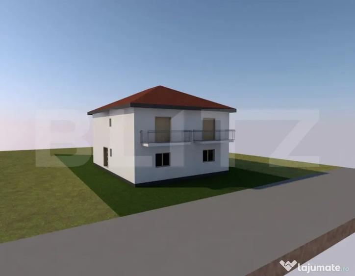 Casă cu 4 camere cu Teren 150 Mp în Florești