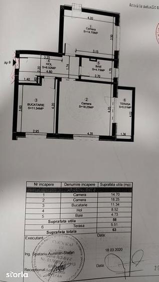 Apartament cu 2 camere în Sânpetru