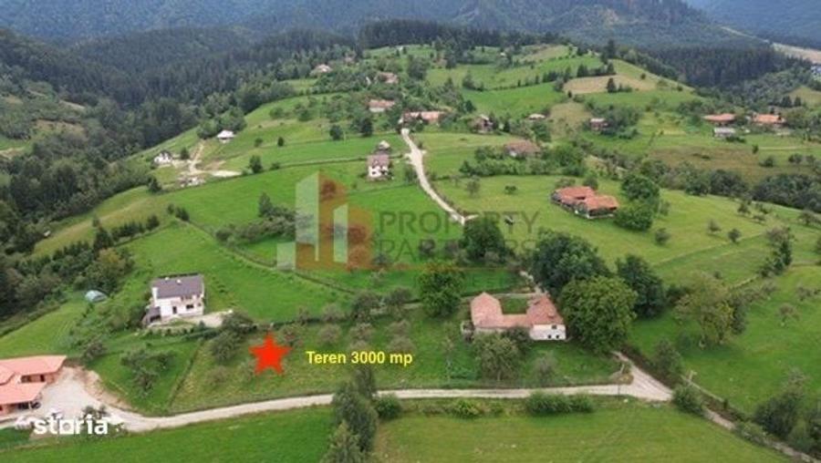 Teren intravilan 3.000 mp cu casa traditionala Bran, sat Poarta - 3