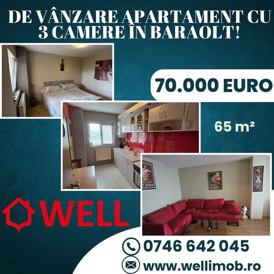 Apartament cu 3 camere în Central