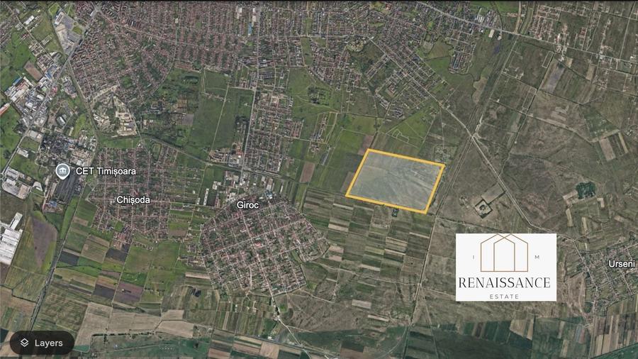 Teren agricol extravilan de 310000 mp, în Giroc