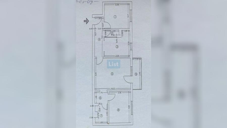 Apartament cu 3 camere semidecomandat în Crihala
