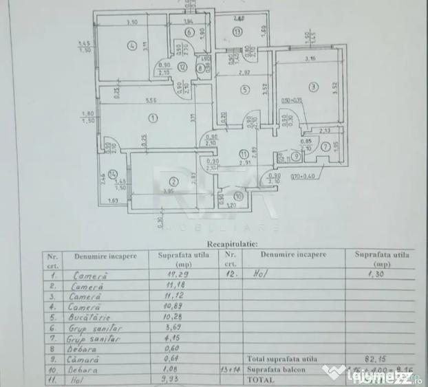 Apartament cu 4 camere semidecomandat în Crângași