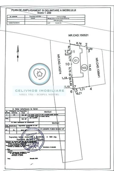 Casă cu 3 camere în Central