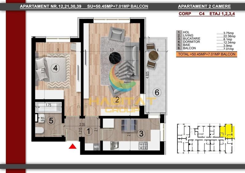 Apartament 2 camere- bloc nou- 15 min metrou Berceni - 6