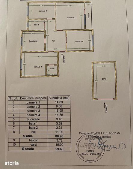Apartament cu 4 camere în Central
