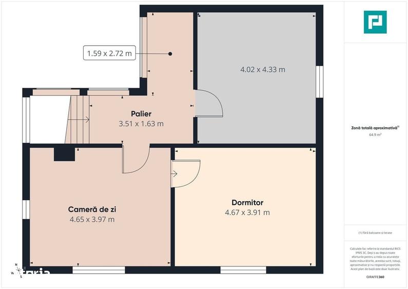 Casă cu 3 camere cu Teren 1216 Mp în Vinga