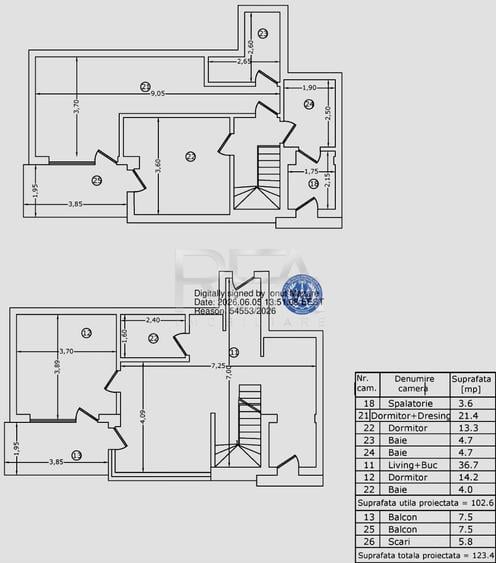 Apartament cu 4 camere decomandat în Moșilor