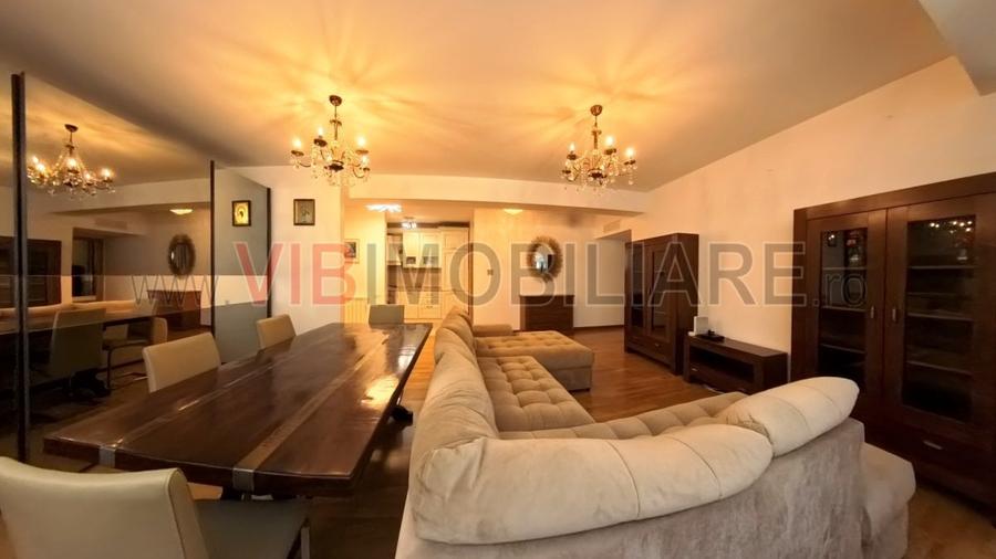 Apartament cu 3 camere semidecomandat, mobilat în Arcul de Triumf