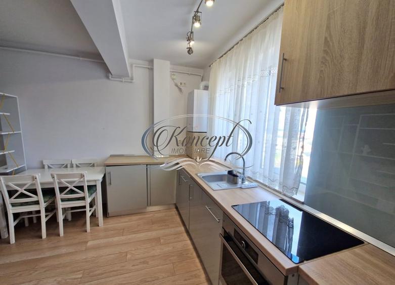 Apartament cu 2 camere semidecomandat, mobilat în Bună Ziua