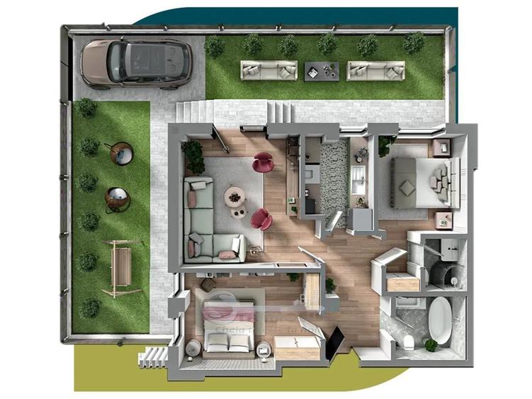 Apartament cu 3 camere decomandat în Galata