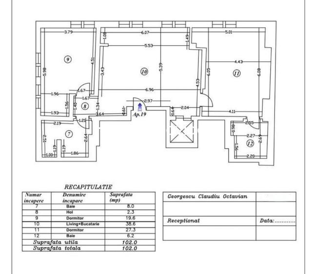 Apartament 3 Camere | Zona Obor - Str. Otesani Tei |Premium|Parcare - 8