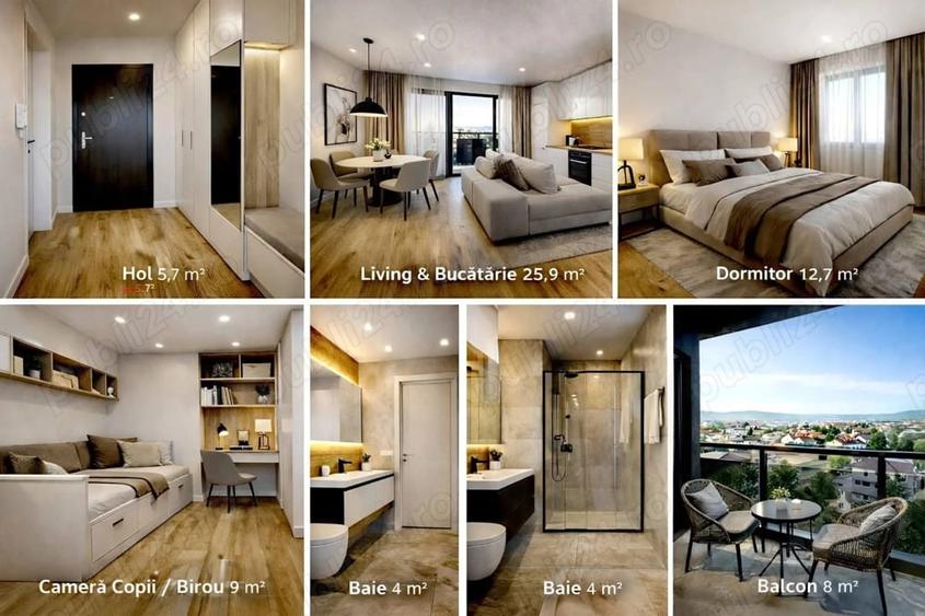 Apartament cu 2 camere decomandat în Central