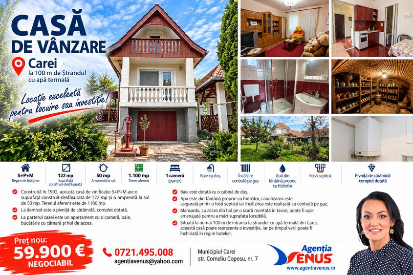 Casă individuală cu 1 camere cu Teren 1100 Mp în Sud-Vest