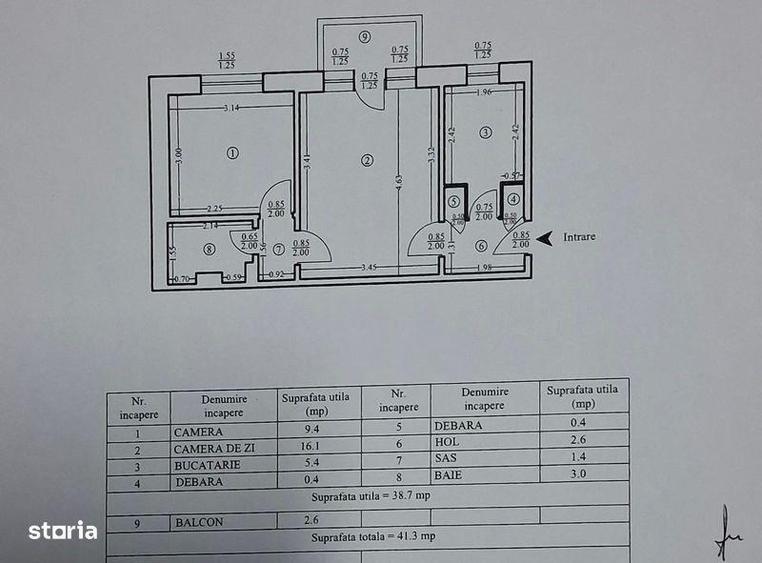 Apartament cu 2 camere în Mircea cel Bătrân