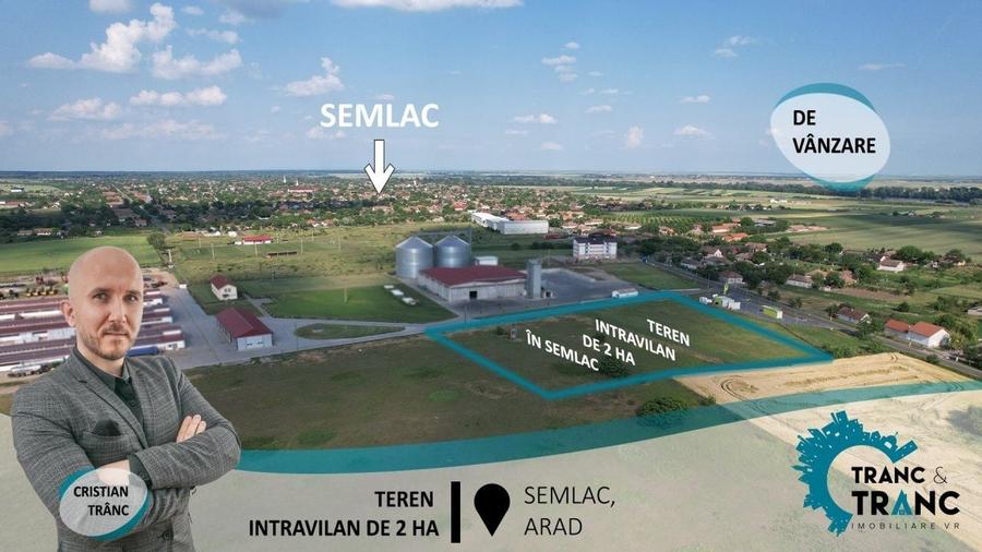 Teren Construcții intravilan de 19895 mp, în Semlac