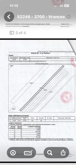 Teren de 3700 mp, în Vrancea