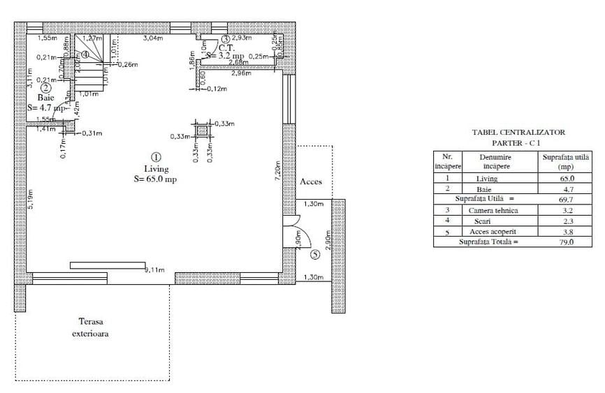 Casă cu 3 camere cu Teren 475 Mp în Corbeanca