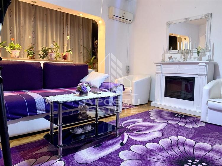 Apartament cu 2 camere semidecomandat, mobilat în Girocului