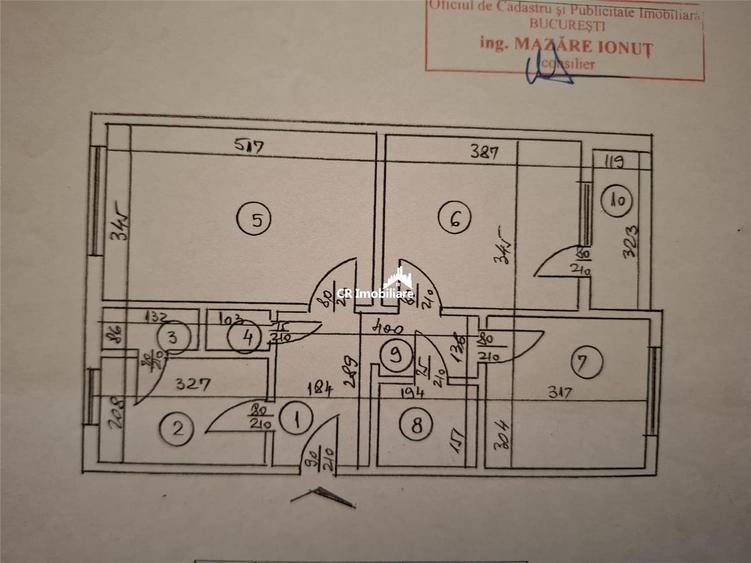 Dristor, apartament 3 camere centrala proprie, comision 0% - 2