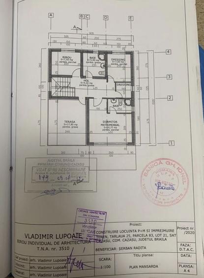 Casă individuală cu 4 camere cu Canalizare în Cazasu