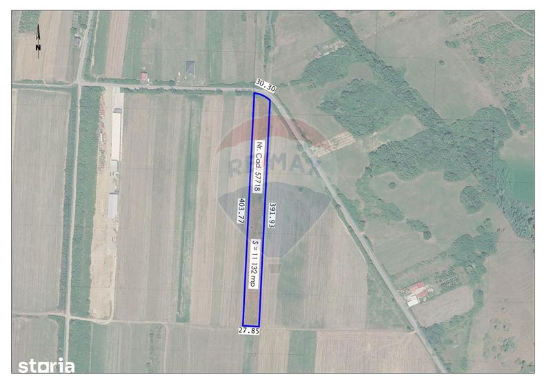Teren de 11132 mp, în Saca
