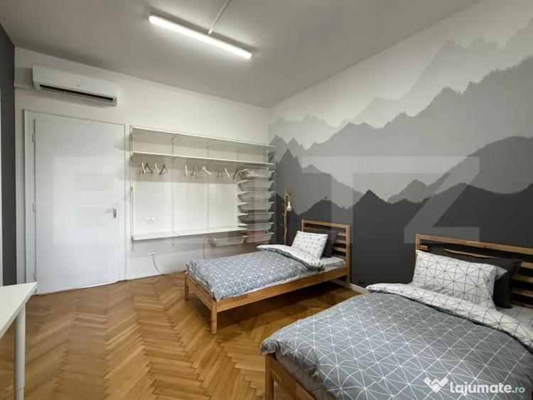 Apartament cu 4 camere decomandat, mobilat în Central