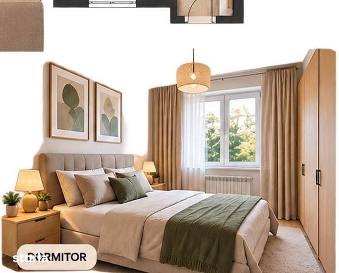 Apartament cu 2 camere decomandat în Est