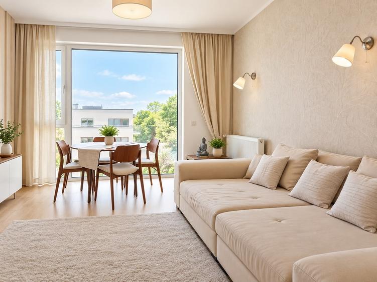 Apartament cu 3 camere semidecomandat, mobilat în Băneasa