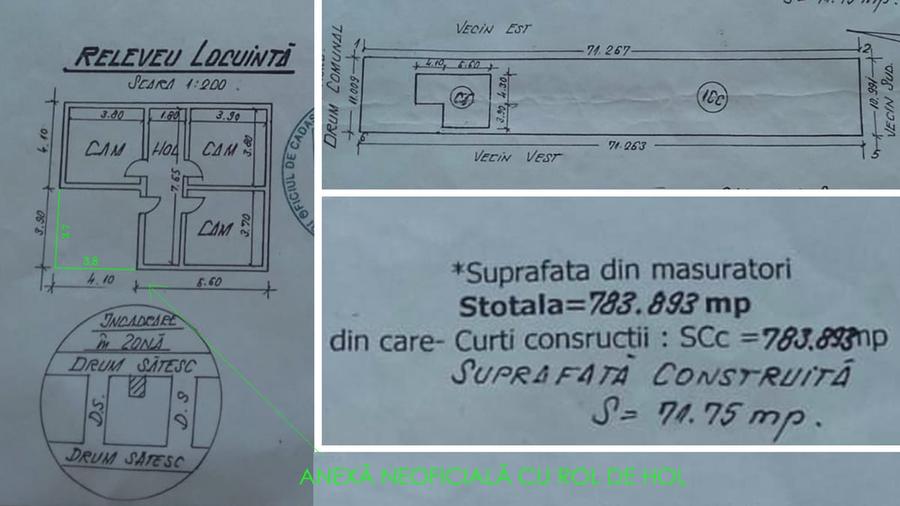 Casă cu 6 camere cu Teren 1340 Mp în Central