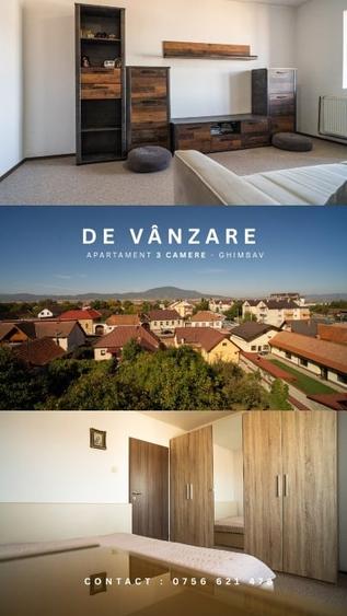 Apartament cu 3 camere decomandat, mobilat în Central