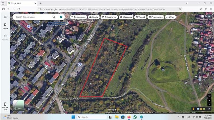 Teren intravilan de 15000 mp, în Calea Sighisoarei