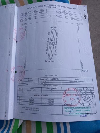 Teren de 1041 mp, în Central