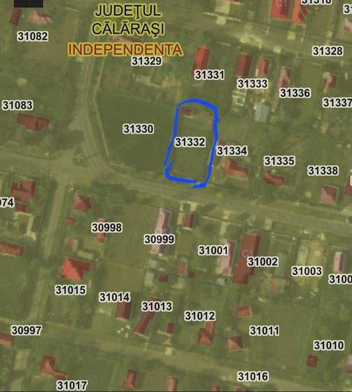 Teren de 800 mp, în Independența