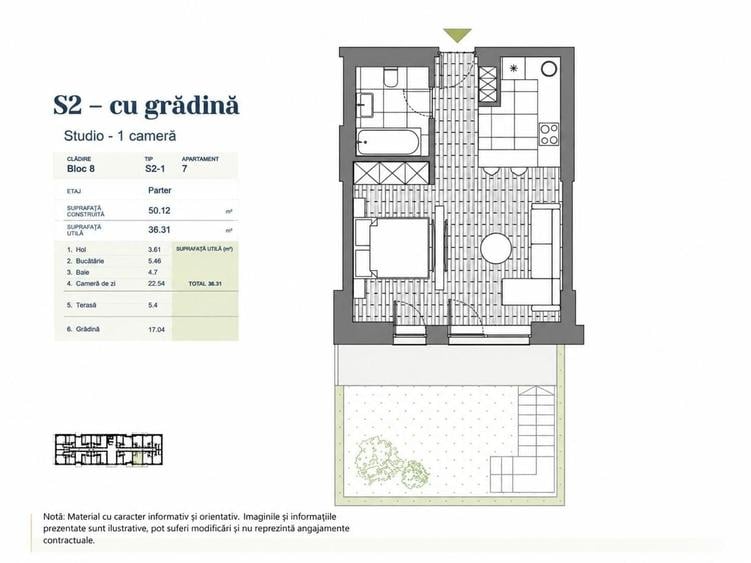 Garsonieră în Ștefăneștii de Jos