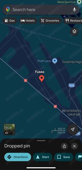 Teren de 5000 mp, în Fusea