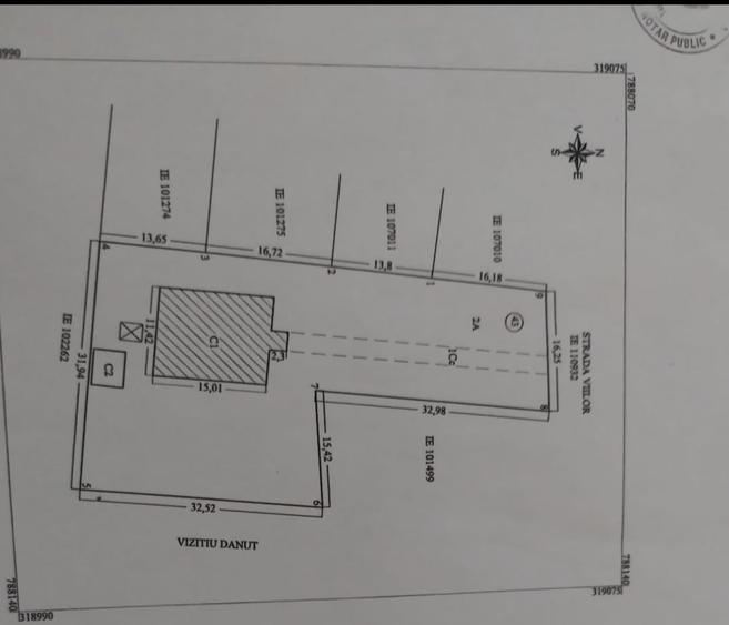 Teren Construcții intravilan de 1450 mp, în Sud