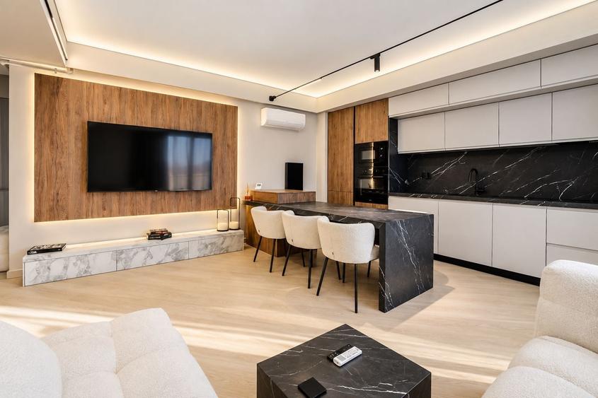Apartament cu 3 camere decomandat, mobilat în Herăstrău