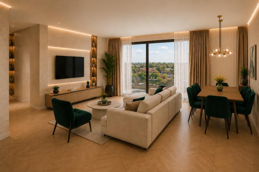 Apartament cu 2 camere decomandat în Muncii