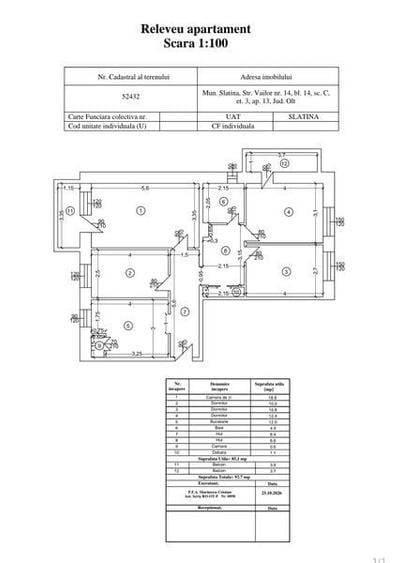 Apartament cu 4 camere decomandat în Steaua