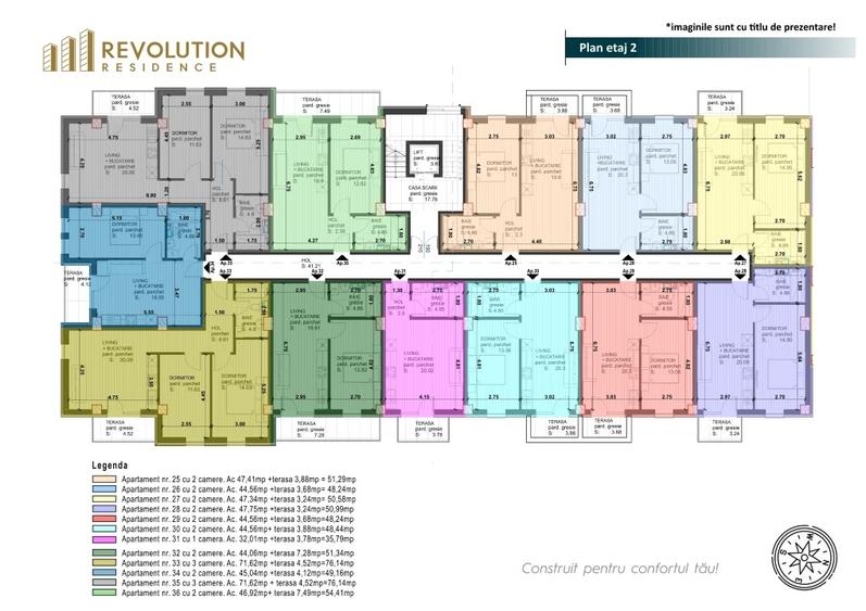 Apartament cu 2 camere decomandat în Hotvon