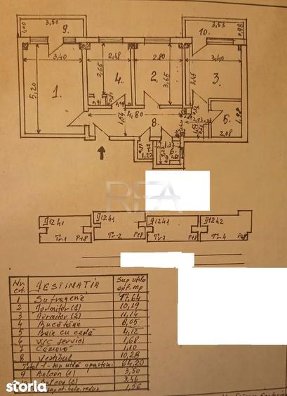 Apartament cu 3 camere decomandat în Tineretului