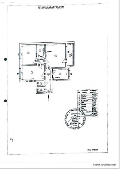 Apartament cu 3 camere nedecomandat în Drumul Taberei