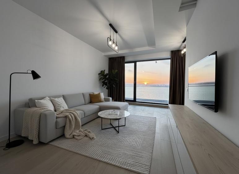 Apartament cu 2 camere semidecomandat, mobilat în Exterior Nord