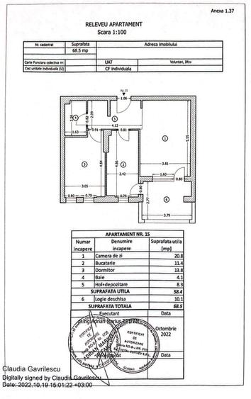 Apartament cu 2 camere decomandat, mobilat în Iancu Nicolae