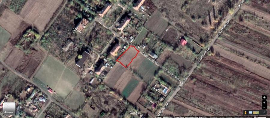 Teren de 1250 mp, în Alexeni