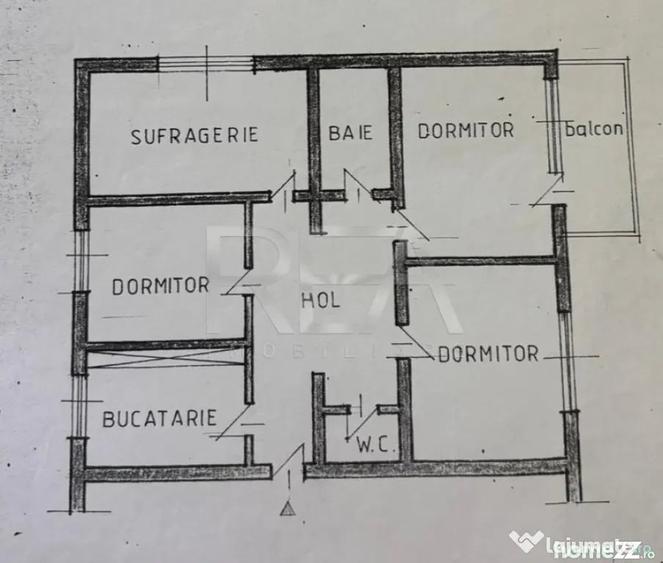 Apartament cu 4 camere decomandat în 13 Septembrie