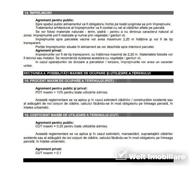 Teren Construcții intravilan de 2219 mp, în Făget